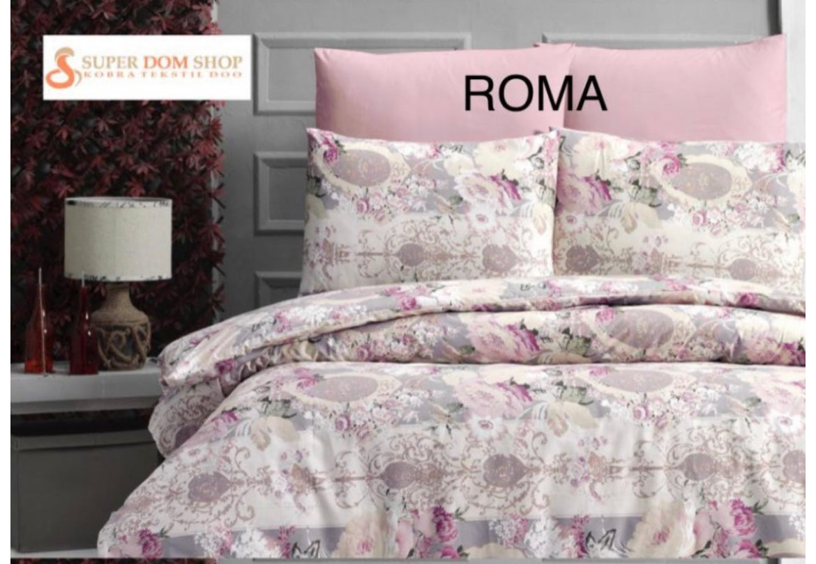 Komplet Pamučna posteljina 200x200/ROMA