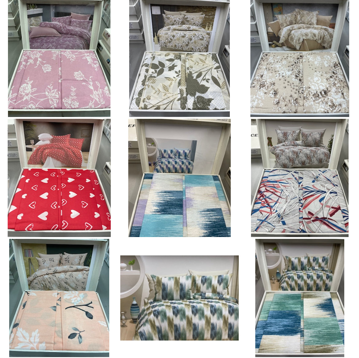 KOMPLET DOUBLE - komplet sadrži 1kom navlaka za poplun 200x200+2jastučnice 60x80+1plahtu 240x240