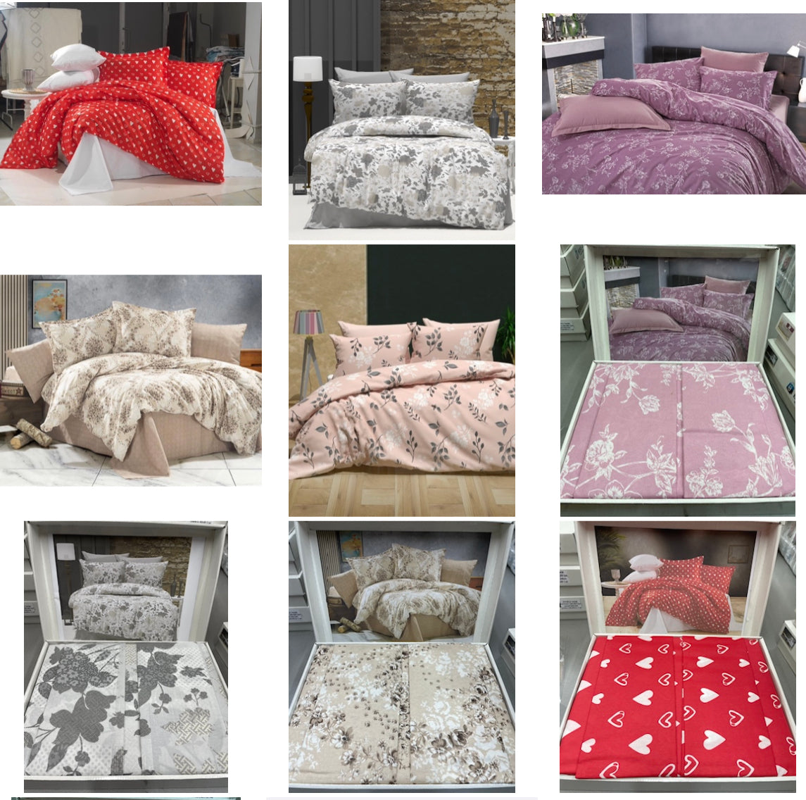 KOMPLET MEGA - komplet sadrži 1kom navlaka za poplun 200x220+2jastučnice 60x80+1plahtu 240x240