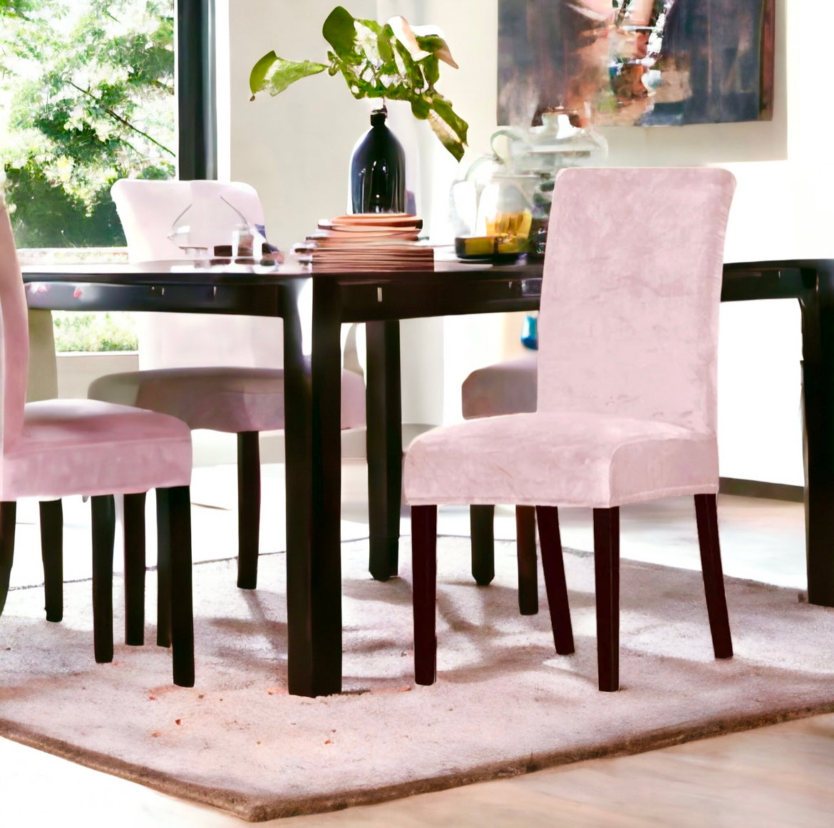 Navlake za stolice PLIŠ 1kom (br.116 svijetlija roza)