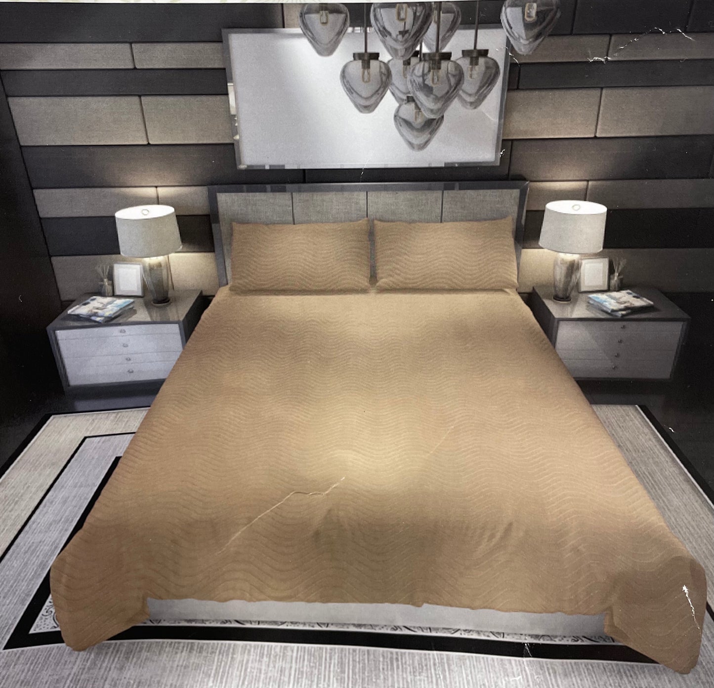 PREKRIVAČ ŠTEP ELITE-8 TAMNO BEŽ 150x230