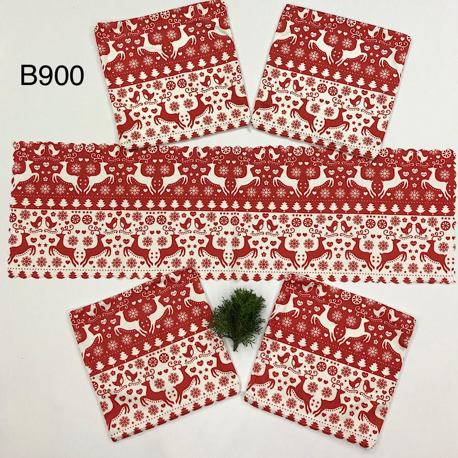 BOŽIĆNI DEKORATIVNI SET (B900) Tekstil Outlet