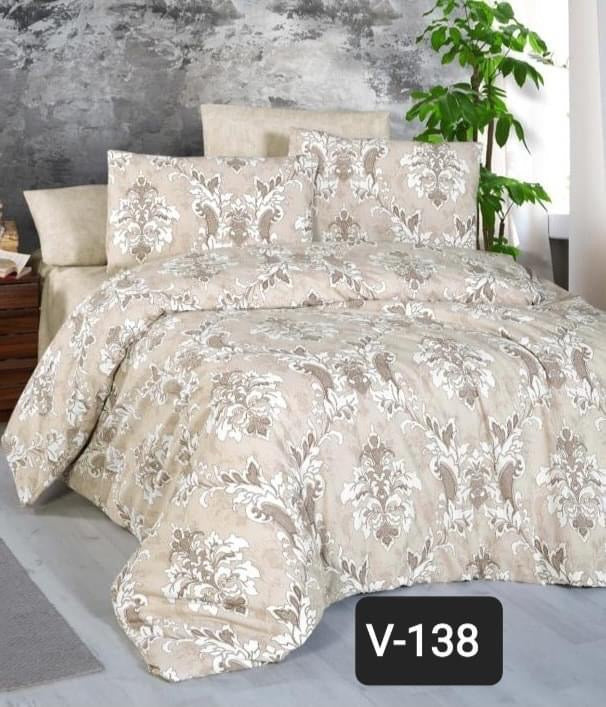 POSTELJINA KREP 1+2( Komplet navlaka za poplun 200x200+jastučnice 60x80)