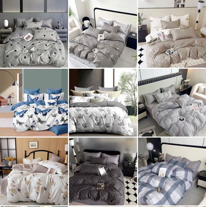 KOMPLET POSTELJINA MAXI- komplet sadrži 1kom  navlaka za poplun 200x220+2jastučnice 60x80+2jastučnice 50x50+ 1plahtu ravnu 220x240