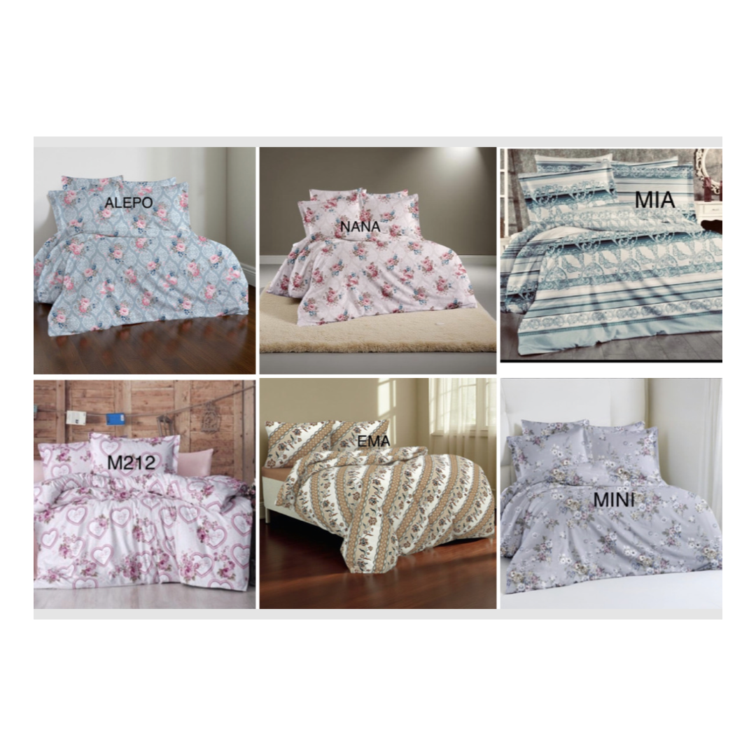 Posteljina pamuk (Navlaka za poplun 200x200+2jastučnice 60x80)