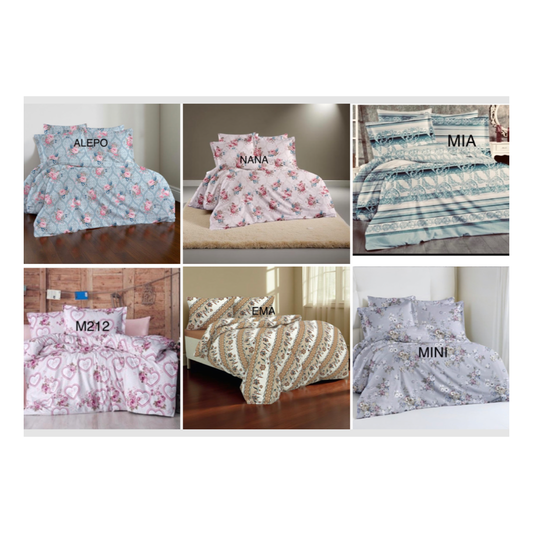 Posteljina pamuk (Navlaka za poplun 200x200+2jastučnice 60x80)