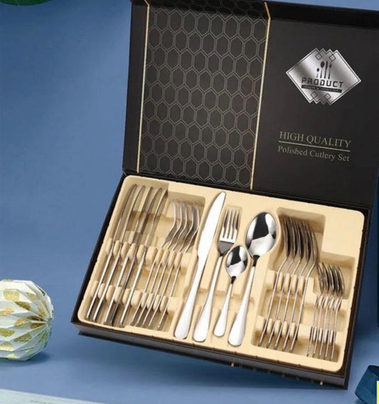 24 DIJELNI SET PRIBORA ZA JELO / TIN