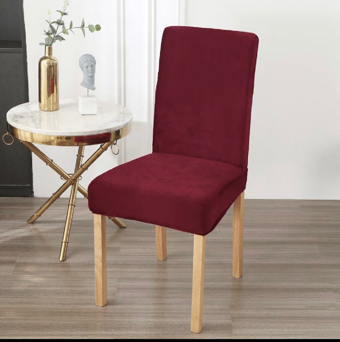 Baršunaste navlake za stolice 6komada u pakiranju B11 bordo