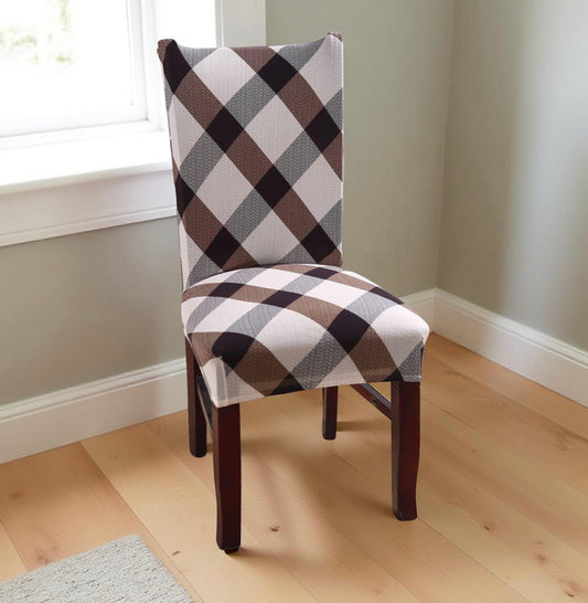 Rastezljive glatke navlake za stolice s uzorkom 6komada samo 20,00€ (GU85)