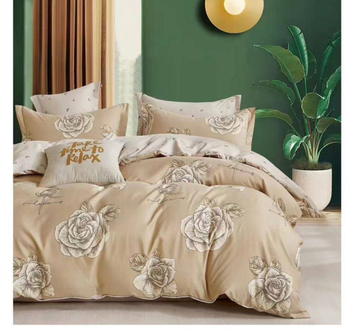 KOMPLET POSTELJINA MAXI- komplet sadrži 1kom  navlaka za poplun 200x220+2jastučnice 60x80+2jastučnice 50x50+ 1plahtu ravnu 220x240