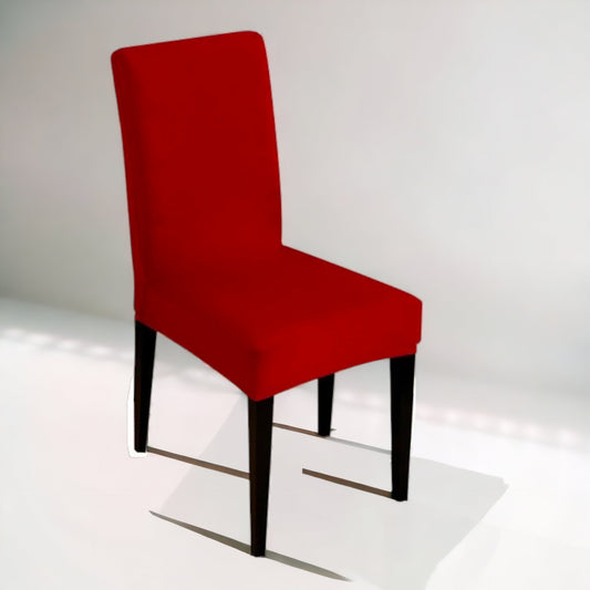 Rastezljive glatke navlake za stolice (17-crvena)