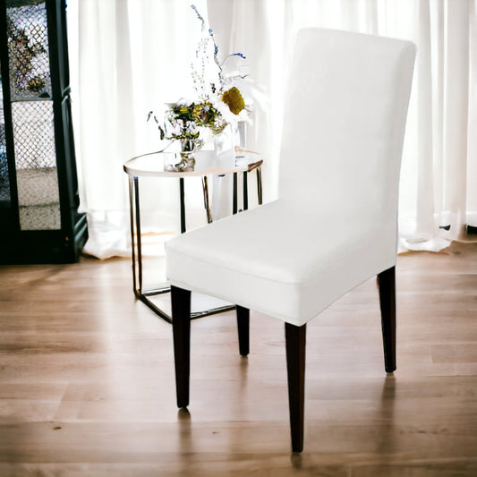Rastezljive glatke navlake za stolice (549-bijela)