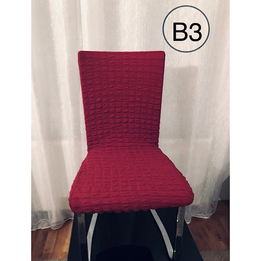 Navlake za stolice REBRASTE (B3-tamno crvena) - 1komad